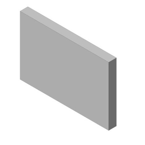 Šamotová deska spodní, přední KV 025G 02